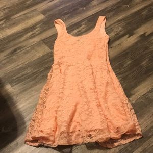 Coral pink dress